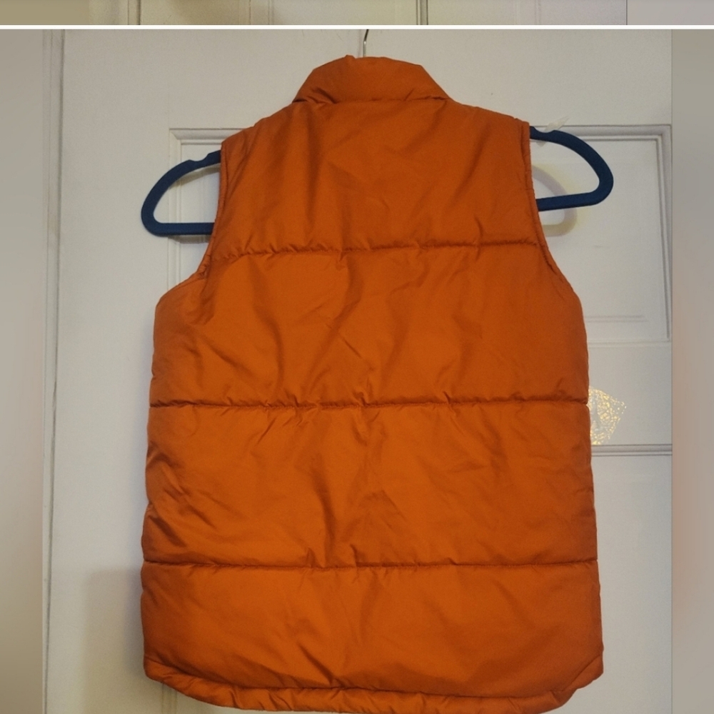 YDJ GIRL'S BURNT ORANGE SLEEVELESS PUFFER VEST - Picture 9 of 11